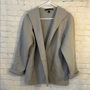Linda Allard for Ellen Tracy Wool Light Gray Jacket